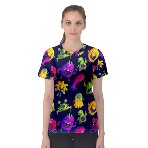 Space Patterns Women s Sport Mesh T-shirt by Hannah976