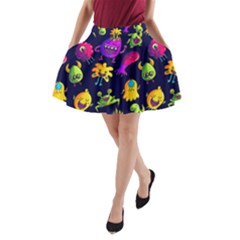 Space Patterns A-line Pocket Skirt by Hannah976