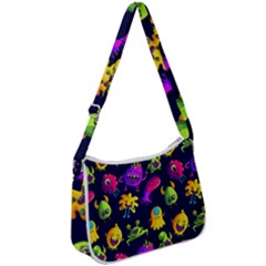 Space Patterns Zip Up Shoulder Bag by Hannah976