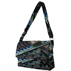 Computer Ram Tech - Full Print Messenger Bag (l) by Hannah976