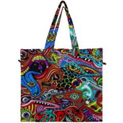 Vector Art Pattern - Canvas Travel Bag