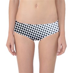 Background-wallpaper-texture-lines Dot Dots Black White Classic Bikini Bottoms by Hannah976