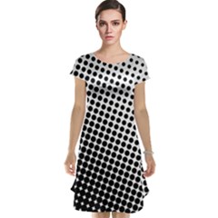 Background-wallpaper-texture-lines Dot Dots Black White Cap Sleeve Nightdress by Hannah976