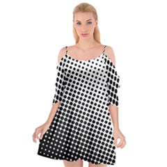 Background-wallpaper-texture-lines Dot Dots Black White Cutout Spaghetti Strap Chiffon Dress by Hannah976