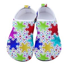 Snowflake Pattern Repeated Women s Sock-style Water Shoes by Hannah976