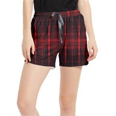 Black And Red Backgrounds Women s Runner Shorts