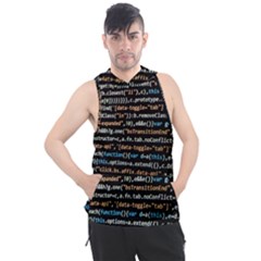 Close Up Code Coding Computer Men s Sleeveless Hoodie by Hannah976