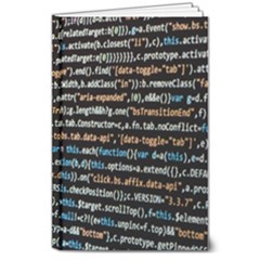 Close Up Code Coding Computer 8  X 10  Hardcover Notebook by Hannah976