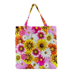 Flowers Blossom Bloom Nature Plant Grocery Tote Bag by Hannah976