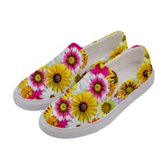 Flowers Blossom Bloom Nature Plant Women s Canvas Slip Ons by Hannah976