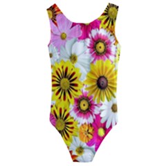 Flowers Blossom Bloom Nature Plant Kids  Cut-out Back One Piece Swimsuit by Hannah976