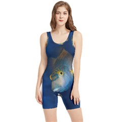 Fish Blue Animal Water Nature Women s Wrestling Singlet