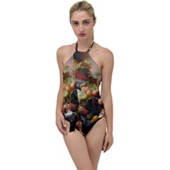 Abundance Of Fruit Severin Roesen Go With The Flow One Piece Swimsuit