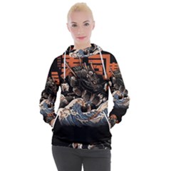 Sushi Dragon Japanese Women s Hooded Pullover by Bedest