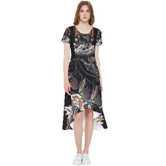 Sushi Dragon Japanese High Low Boho Dress