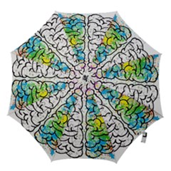 Brain Mind Psychology Idea Drawing Hook Handle Umbrellas (large) by Ndabl3x