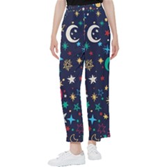 Colorful Background Moons Stars Women s Pants  by Ndabl3x