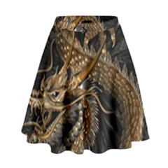 Fantasy Dragon Pentagram High Waist Skirt