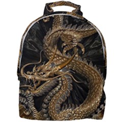 Fantasy Dragon Pentagram Mini Full Print Backpack by Maspions