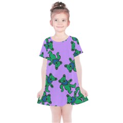 Grateful Dead Bears Kids  Simple Cotton Dress