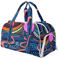 Grateful Dead Wallpaper Burner Gym Duffel Bag by Cendanart