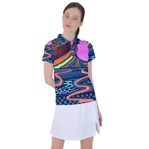 Grateful Dead Wallpaper Women s Polo T-shirt by Cendanart