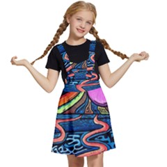 Grateful Dead Wallpaper Kids  Apron Dress by Cendanart
