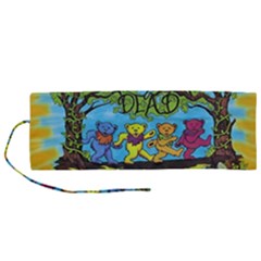 Dancing Bears Grateful Dead Roll Up Canvas Pencil Holder (m) by Cendanart