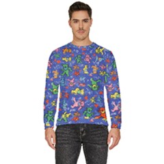 Grateful Dead Bears Pattern Men s Fleece Sweatshirt by Cendanart