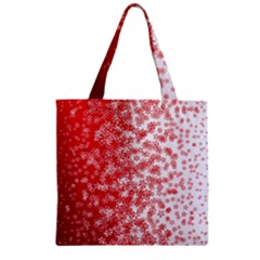 Christmas New Year Snowflake Deer Zipper Grocery Tote Bag by Ndabl3x