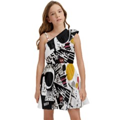 You Wanna Know The Real Me? Kids  One Shoulder Party Dress