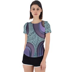 Converge Diverge Mingle Mix Divide Back Cut Out Sport T-shirt by Paksenen