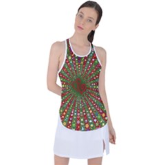 Emoji Hearts Valentine Universe Racer Back Mesh Tank Top