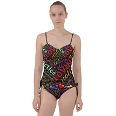 Loving Practice Agape Heart Sweetheart Tankini Set by Paksenen