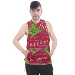 Fulfillment Satisfaction Happiness Men s Sleeveless Hoodie by Paksenen