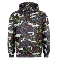 Time Nonlinear Curved Undirected Men s Core Hoodie by Paksenen