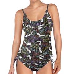 Time Nonlinear Curved Undirected Tankini Set