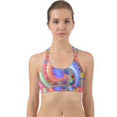 Swirl Vortex Emoji Cyclone Motion Back Web Sports Bra by Paksenen