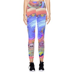 Swirl Vortex Emoji Cyclone Motion Pocket Leggings  by Paksenen