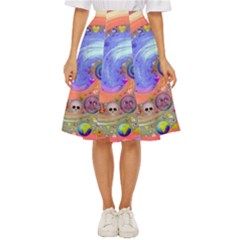 Swirl Vortex Emoji Cyclone Motion Classic Short Skirt by Paksenen