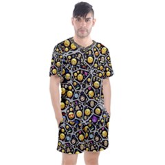 Mental Emojis Emoticons Icons Men s Mesh T-shirt And Shorts Set