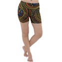 Swirl Vortex Emoji Cyclone Motion Art Lightweight Velour Yoga Shorts View1