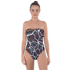 Mental Human Experience Mindset Tie Back One Piece Swimsuit by Paksenen