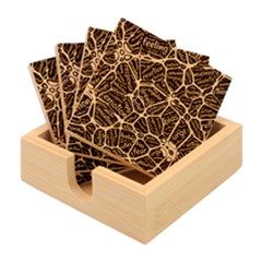 Mental Human Experience Mindset Bamboo Coaster Set