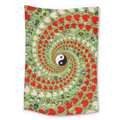 Love Avatars Characters Roles Yin Yang Large Tapestry by Paksenen