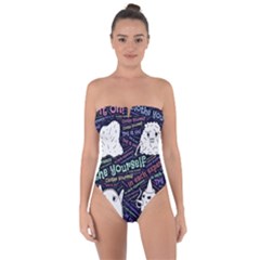 Experience Feeling Clothing Self Tie Back One Piece Swimsuit by Paksenen