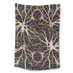 Mental Human Experience Mindset Pattern Large Tapestry by Paksenen