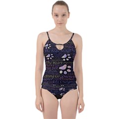 Footprints Path Mystery Unknown Cut Out Top Tankini Set by Paksenen