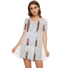 Untitled Design Tiered Short Sleeve Babydoll Dress by wishwell