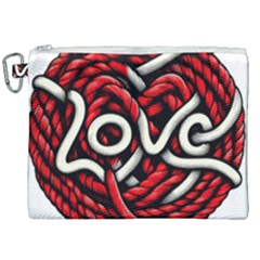 Love Rope Cartoon Canvas Cosmetic Bag (xxl) by Bedest